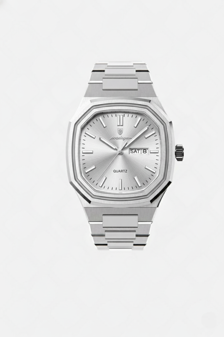 Harrington 41mm men's watch, steel case and bracelet