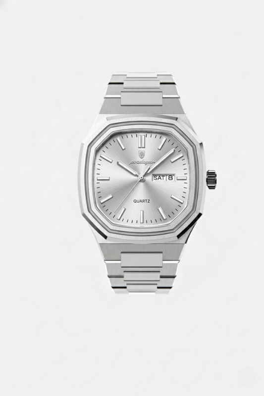 Harrington 41mm men's watch, steel case and bracelet