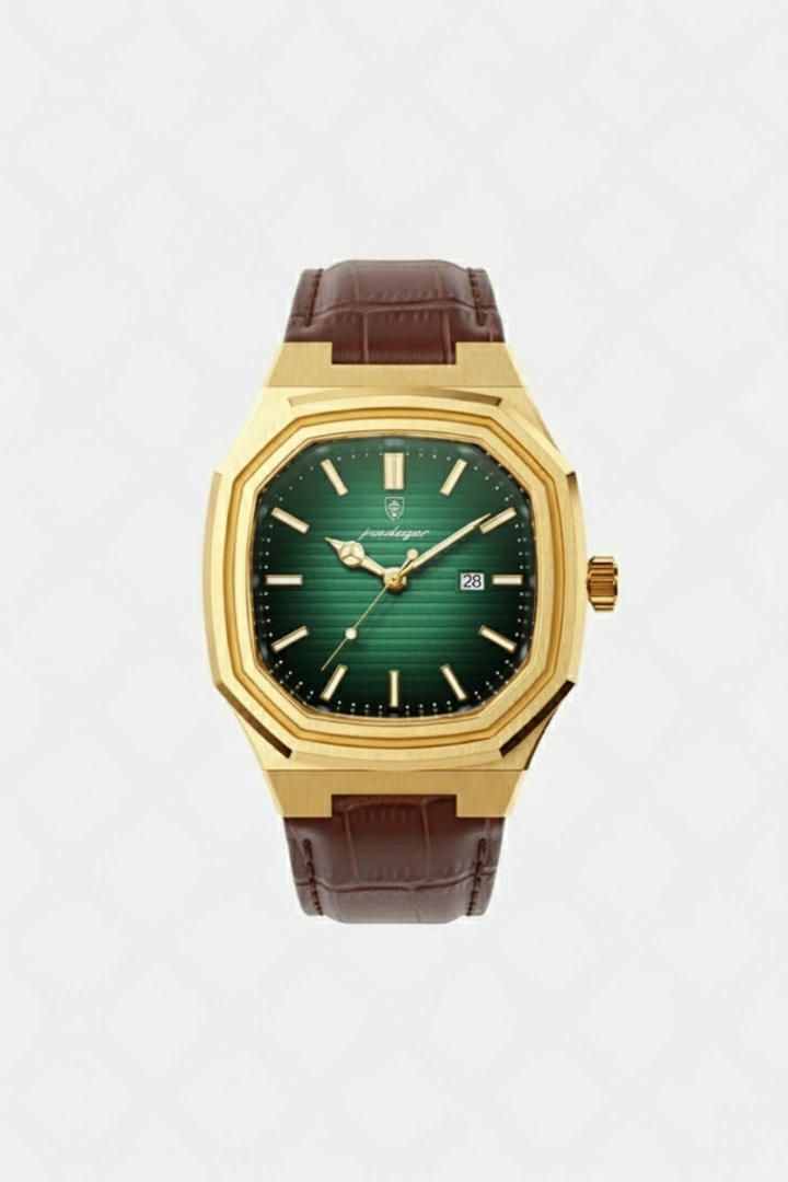 Belgravia Rose 41mm men's watch, aurora rose gold, rose gold-tone octagonal case