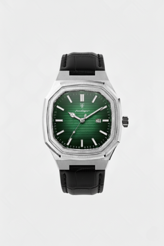 Belgravia 41mm men's watch, aurora, steel octagonal case