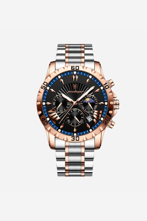 Hartwell 40mm men's watch, sapphire silver, steel case and bracelet