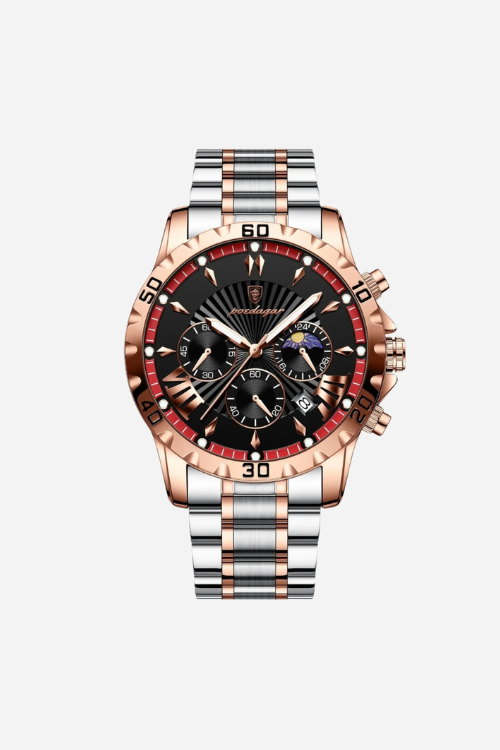 Hartwell 40mm men's watch, phoenix silver, steel case and bracelet