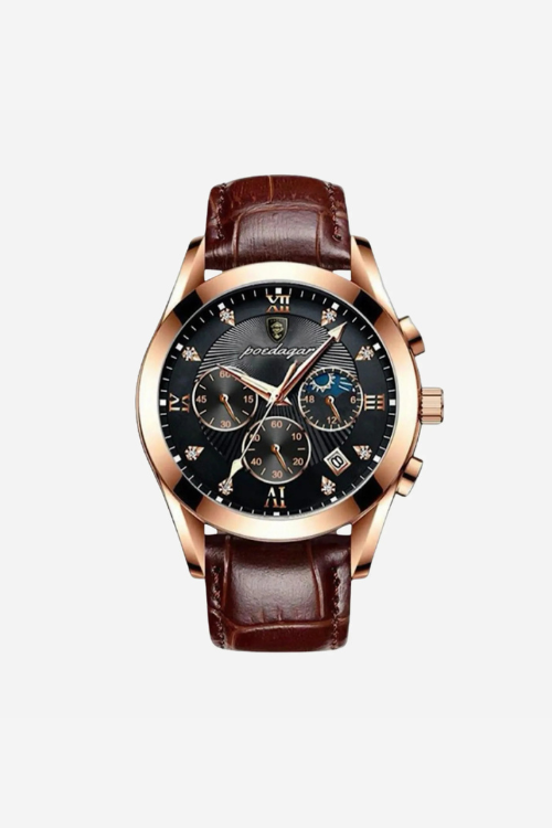 Astoria 40mm men's watch, steel case, detailed dial